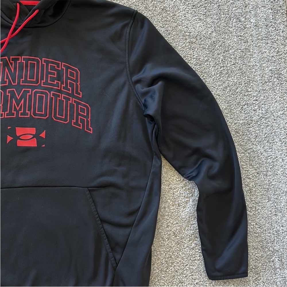 Men’s Under Armour Black Coldgear Hooded Sweatshirt - Picture 3 of 6